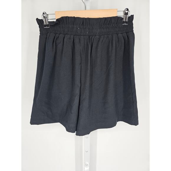 14th & Union Women's Black Button Closer High Rise Elastic Waist Shorts Size S - Picture 4 of 4